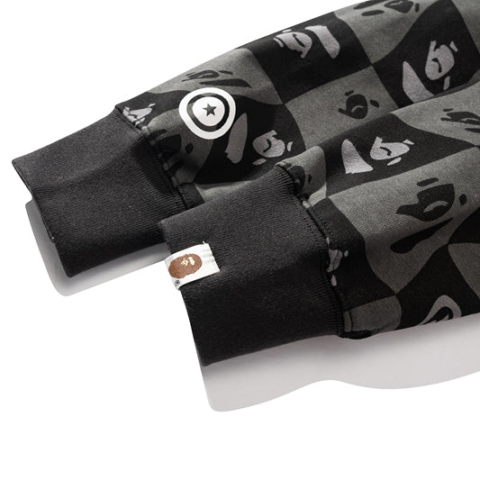 BAPE Gray Shark Full-Zip Hoodie