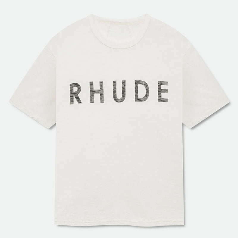 RHUDE Distressed-Effect T-Shirt – White