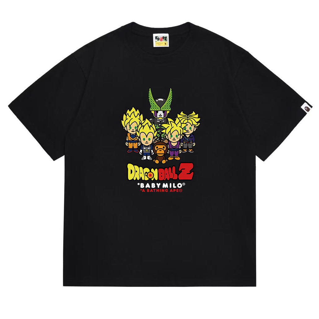 BAPE Ape Head Printed Tee - Black & White