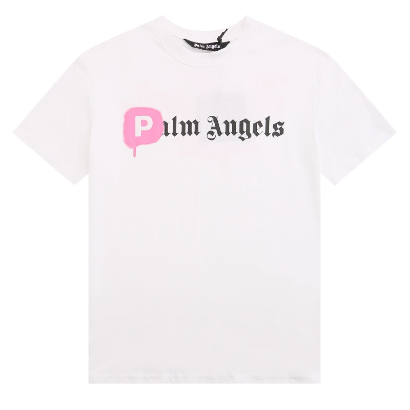 Palm Angels Spray Paint P Gothic Logo Oversized T-Shirt