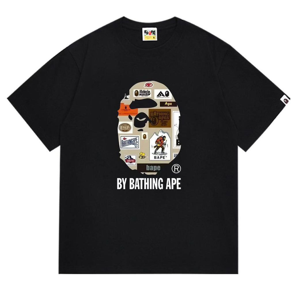 BAPE Ape Head Graphic Tee – Crew Neck Relaxed Fit