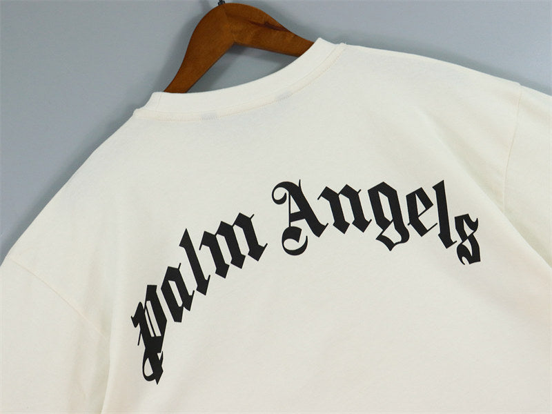 Palm Angels Tie-Dye Neon Palm Tree Stencil Oversized T-Shirt