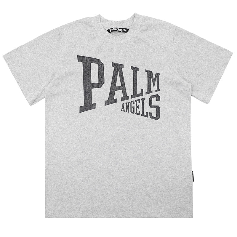Palm Angels Logo Printed Straight Hem T-Shirt – 100% Cotton