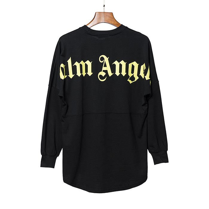 Palm Angels Gothic Back Logo Long Sleeve T-Shirt