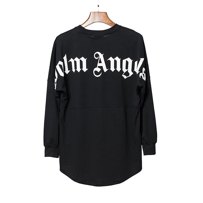 Palm Angels Gothic Back Logo Long Sleeve T-Shirt
