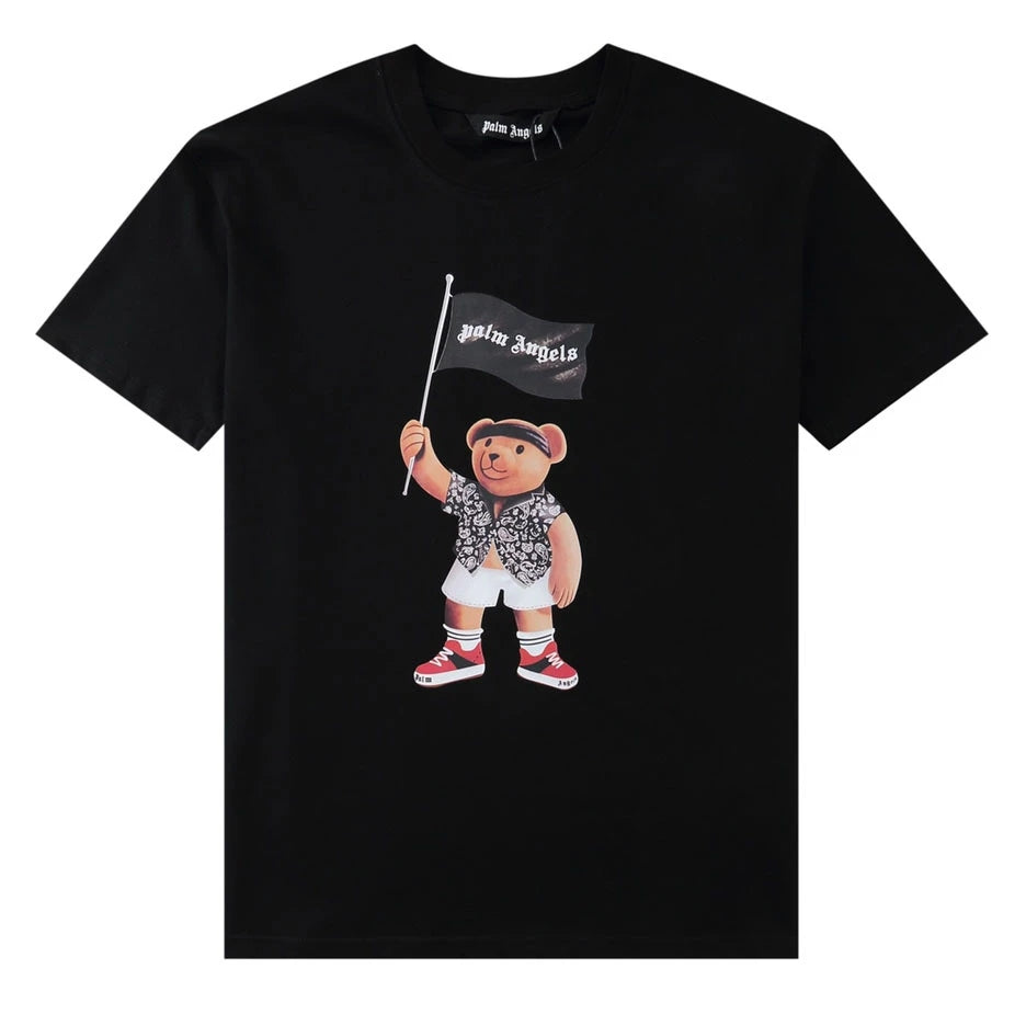 Palm Angels Flag Bear Graphic T-Shirt