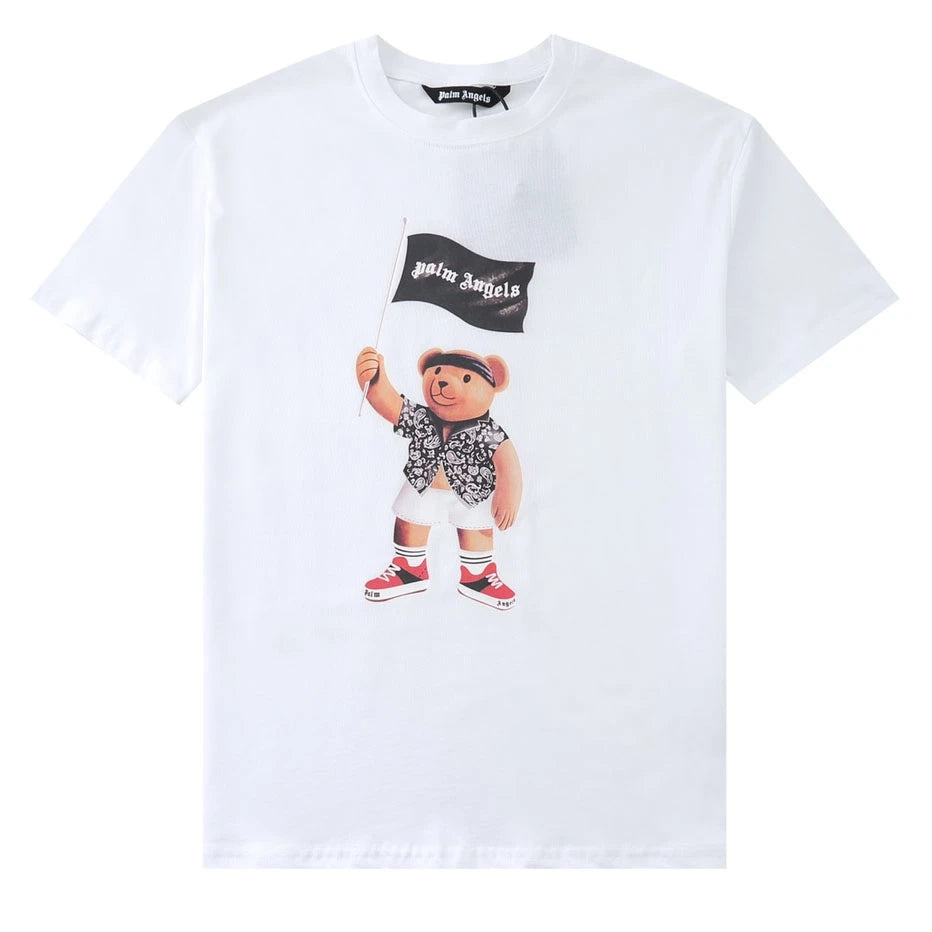 Palm Angels Flag Bear Graphic T-Shirt