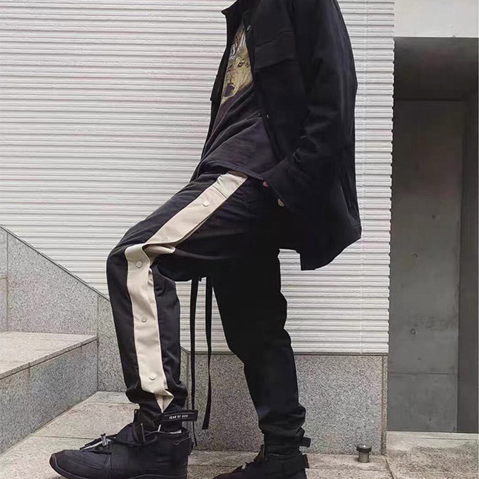 Fear Of God Essentials Side Snap Button Track Pants – Black