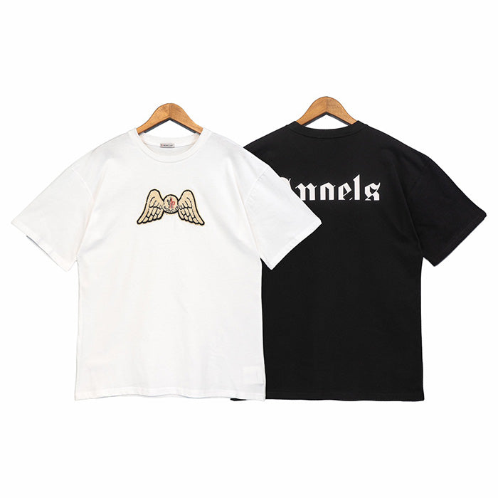 Palm Angels x Moncler Angel Wings Embroidered Patch Oversized T-Shirt