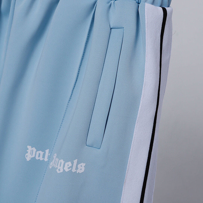 Palm Angels Sky Blue Cotton Shorts