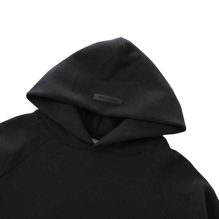 Fear Of God Essentials Hoodie – Black Tone-on-Tone