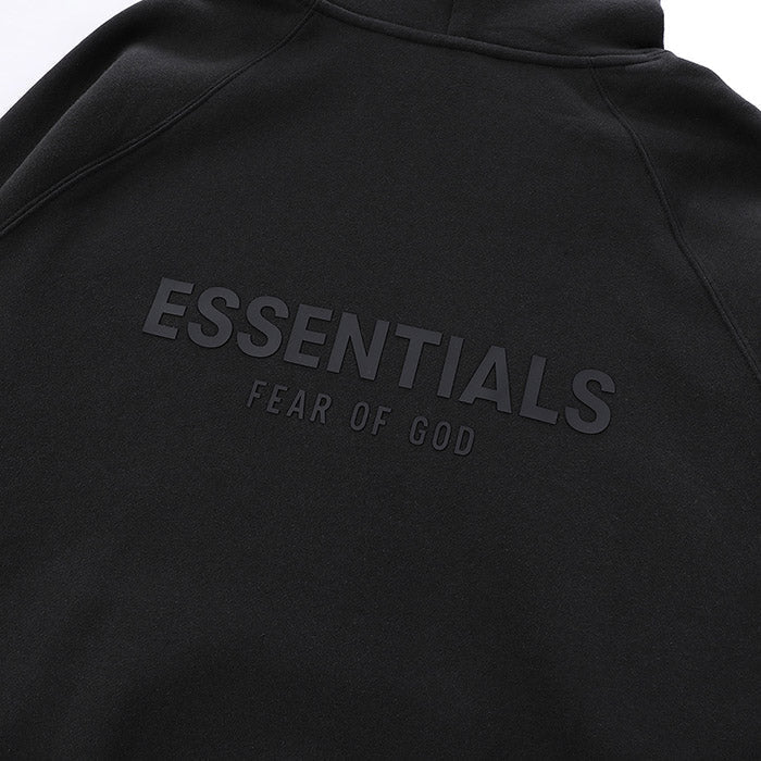 Fear Of God Essentials Hoodie – Black Tone-on-Tone