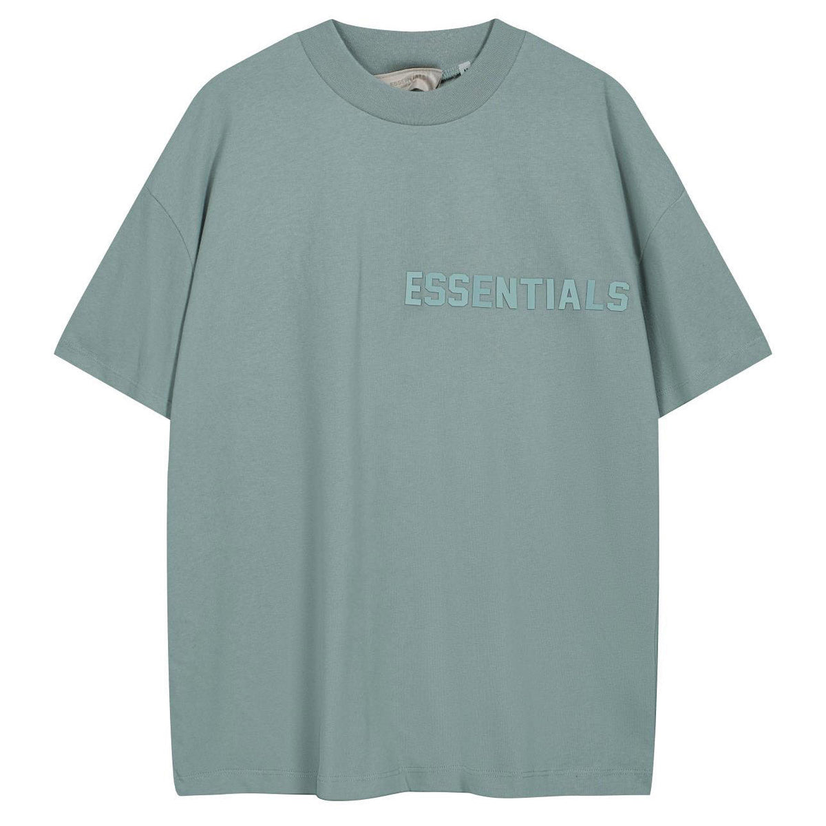 Fear of God ESSENTIALS Logo T-Shirt – Grey Blue