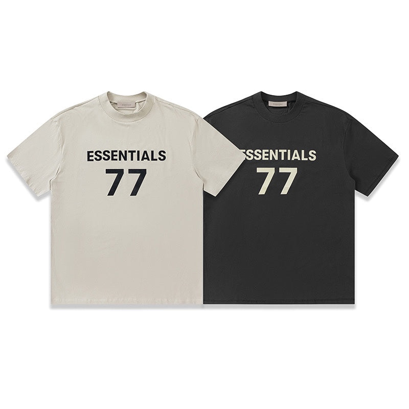 Fear of God Essentials 77 Digital Print T-Shirt – Apricot / Black