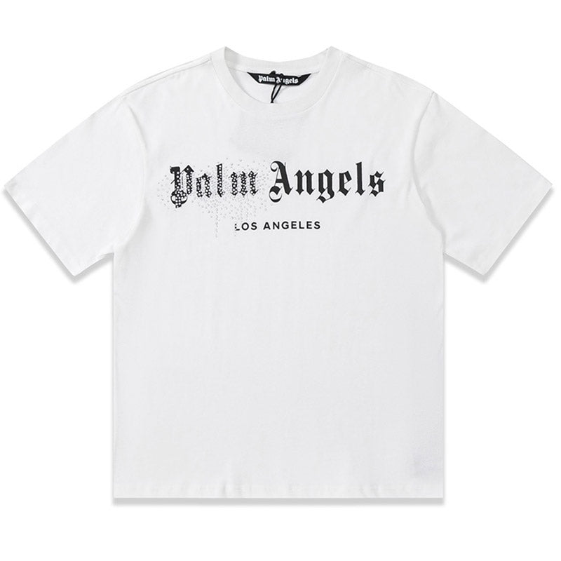 Palm Angels Los Angeles Crystal Logo T-Shirt