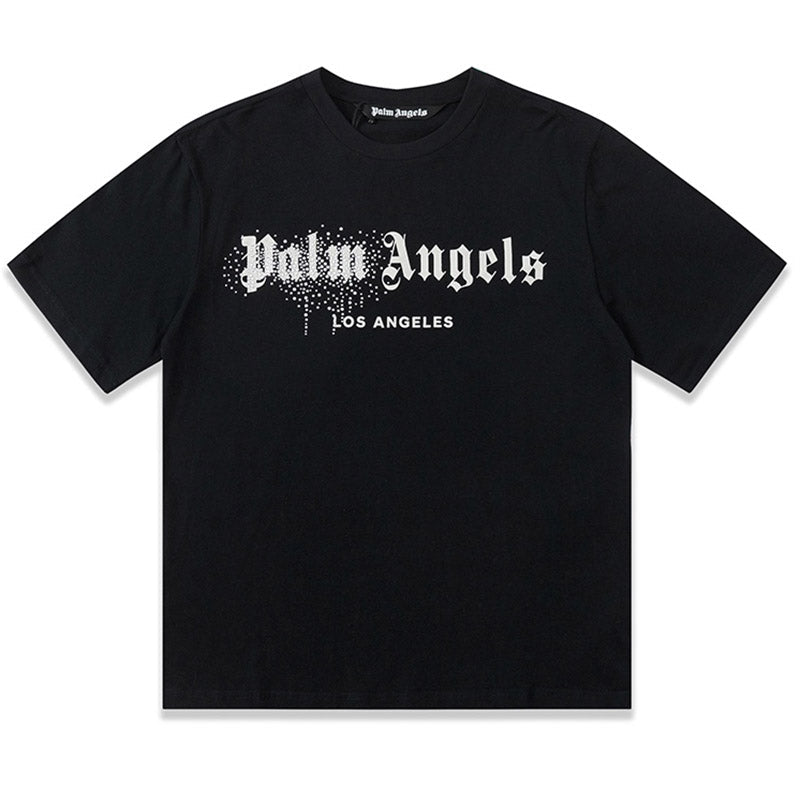 Palm Angels Los Angeles Crystal Logo T-Shirt