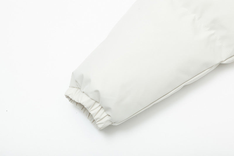 Fear Of God Double Line Essential Laser Stand-Collar Cotton Jacket – White