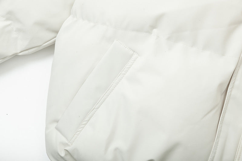 Fear Of God Double Line Essential Laser Stand-Collar Cotton Jacket – White