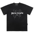 Palm Angels Logo Print T-Shirt – Black & White | 100% Cotton