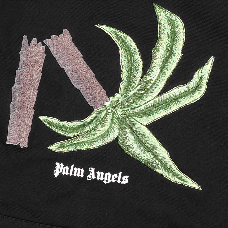 Palm Angels Broken Palm Hoodie – Black & White