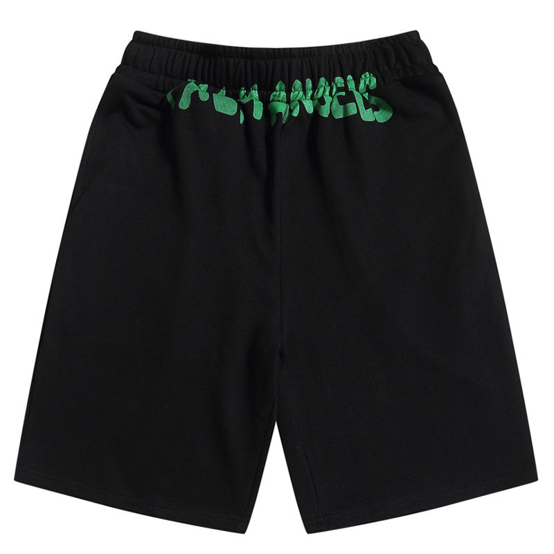 Palm Angels Logo Sweatshorts – Men's Cotton Shorts | Apricot & Black