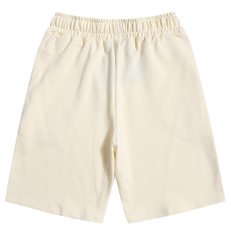 Palm Angels Logo Sweatshorts – Men's Cotton Shorts | Apricot & Black