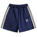 Palm Angels Hyper Monogram-Print Track Shorts – Blue Men's Cotton Shorts