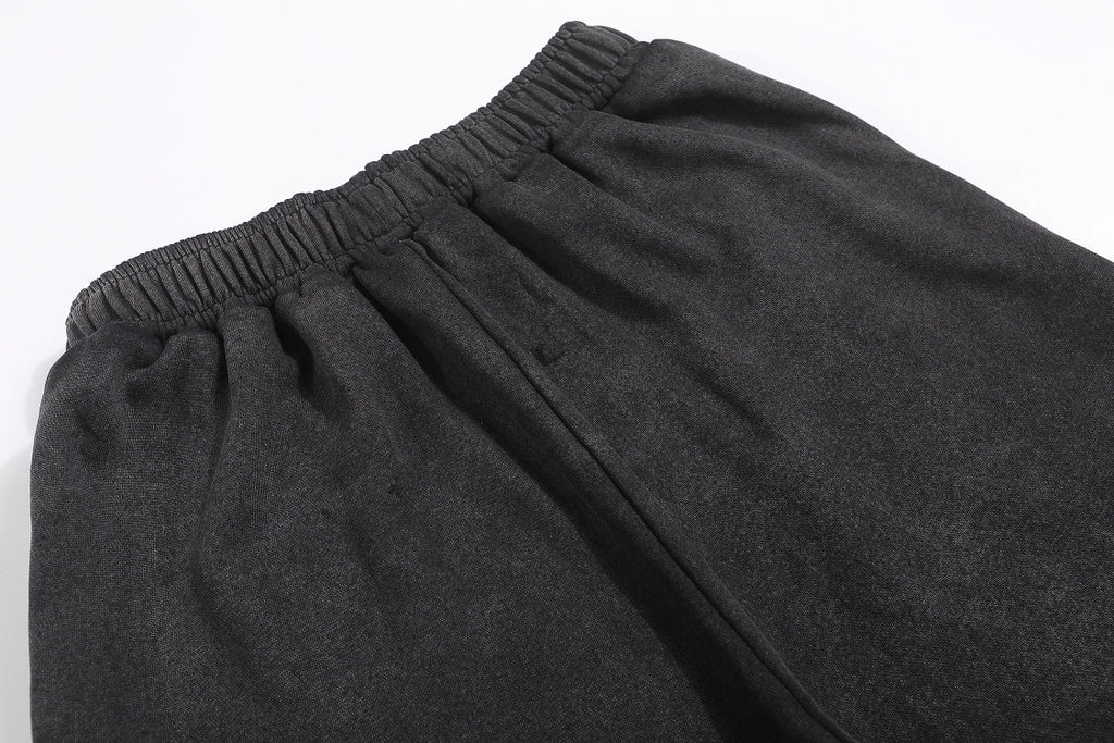 Palm Angels The Palm Cotton Sweat Shorts — Black