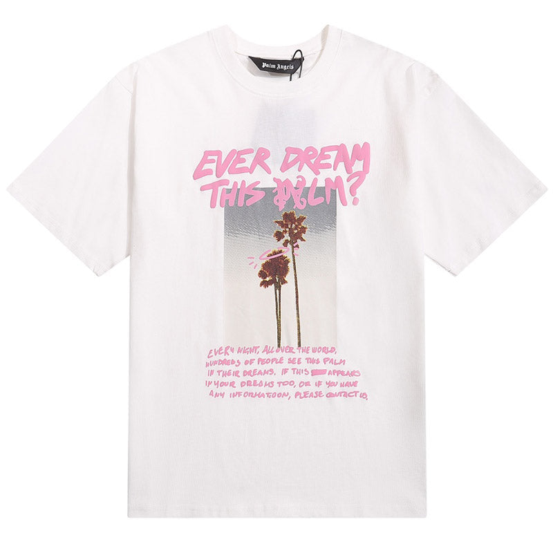 Palm Angels Logo Print T-Shirt – Cotton Crew Neck