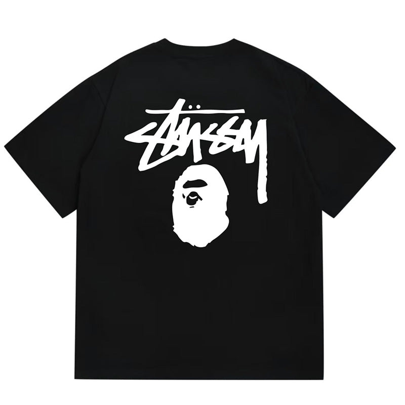 BAPE x Stussy Basic Pigment Dyed Tee