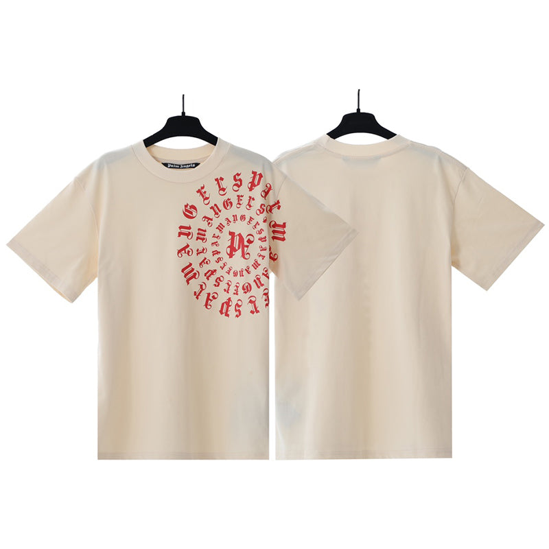 Palm Angels Vertigo PA T-Shirt – Apricot | 100% Cotton