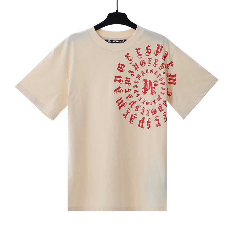 Palm Angels Vertigo PA T-Shirt – Apricot | 100% Cotton