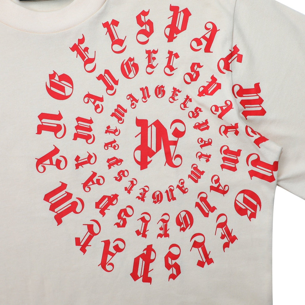 Palm Angels Vertigo PA T-Shirt – Apricot | 100% Cotton