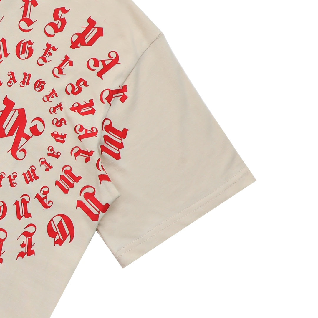 Palm Angels Vertigo PA T-Shirt – Apricot | 100% Cotton