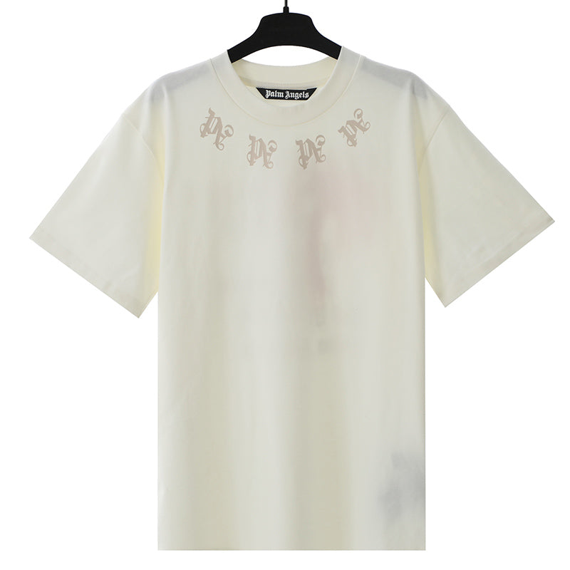 Palm Angels PA Monogram Necklace Neck Logo Oversized T-Shirt
