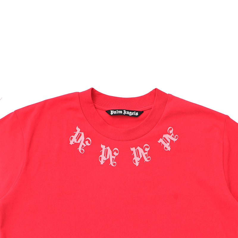 Palm Angels PA Monogram Necklace Neck Logo Oversized T-Shirt