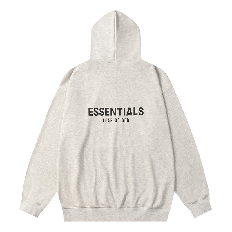 Fear Of God Essentials Hoodie – Grey / White Grey