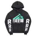 Fear Of God x RRR123 Washed & Distressed Hoodie – Black / Apricot