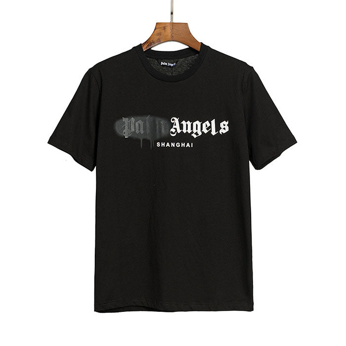 Palm Angels Shanghai City Spray Paint Logo T-Shirt