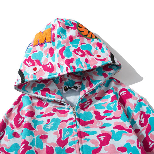 BAPE Miami City Limited Camo Shark Hoodie