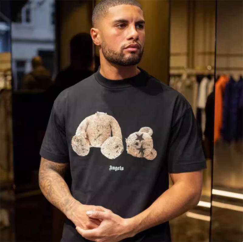Palm Angels Decapitated Bear T-Shirt – Black & White | 100% Cotton