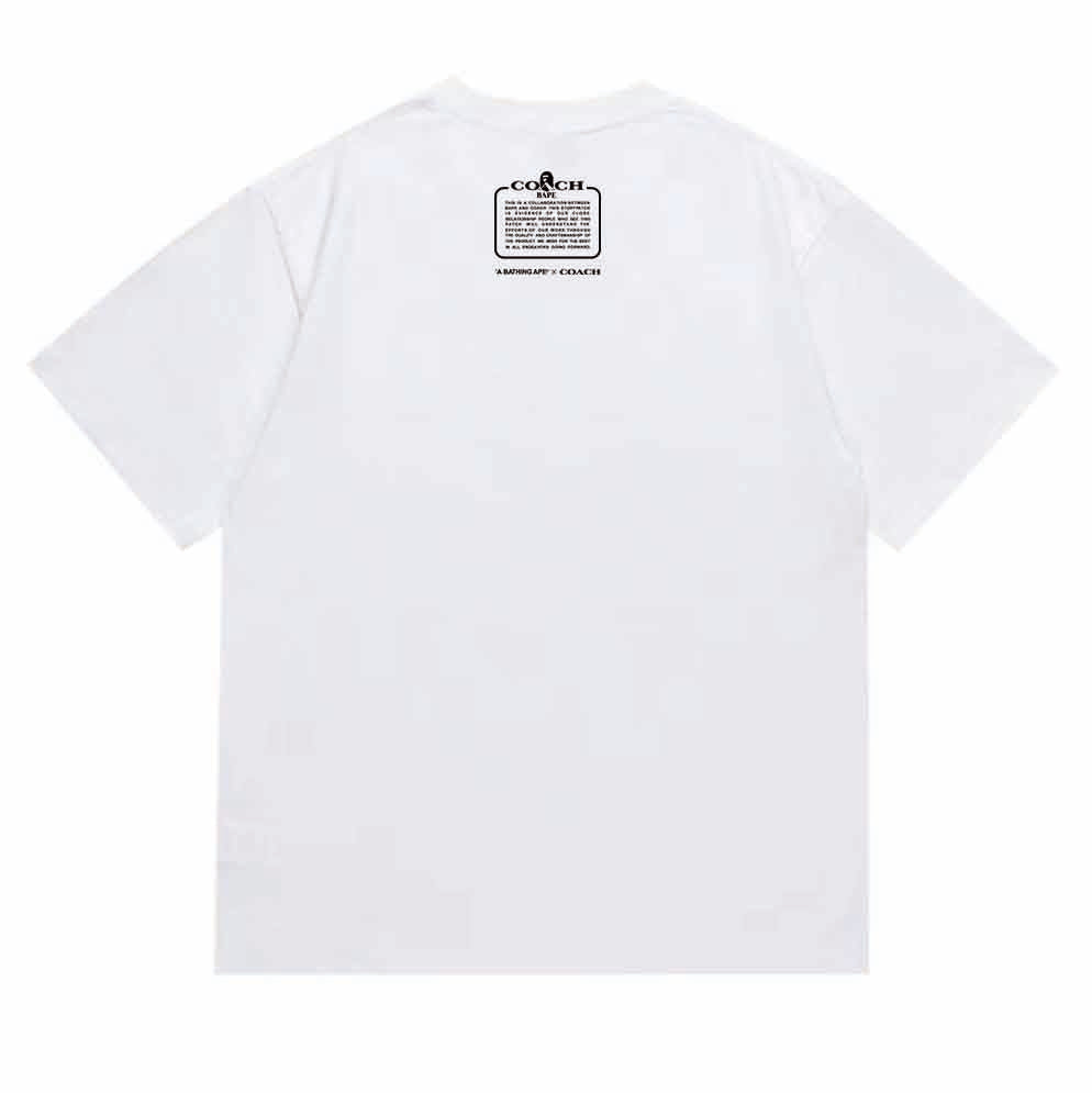 BAPE Ape Head Printed Tee - Black & White