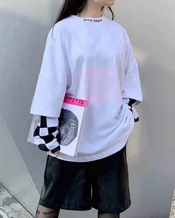 Palm Angels Oversized Gothic Back Logo T-Shirt