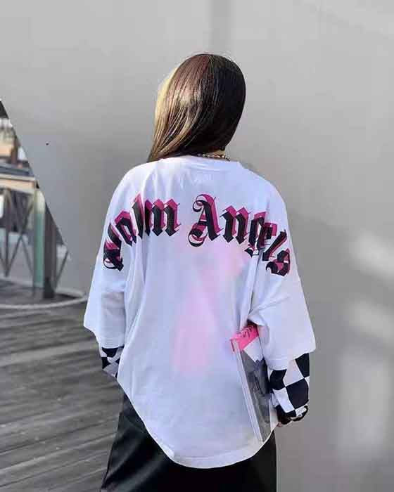 Palm Angels Oversized Gothic Back Logo T-Shirt