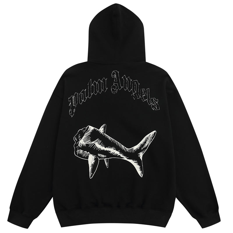 Palm Angels Embroidered Cotton-Jersey Hoodie
