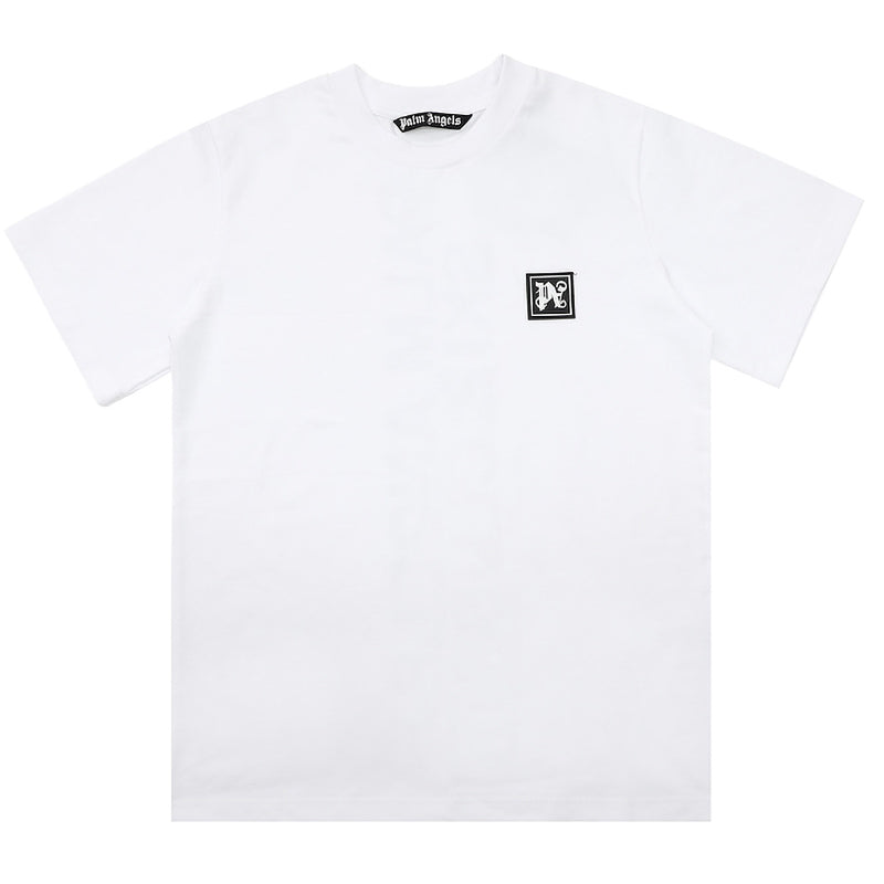 Palm Angels Logo Patch Crewneck T-Shirt – 100% Cotton
