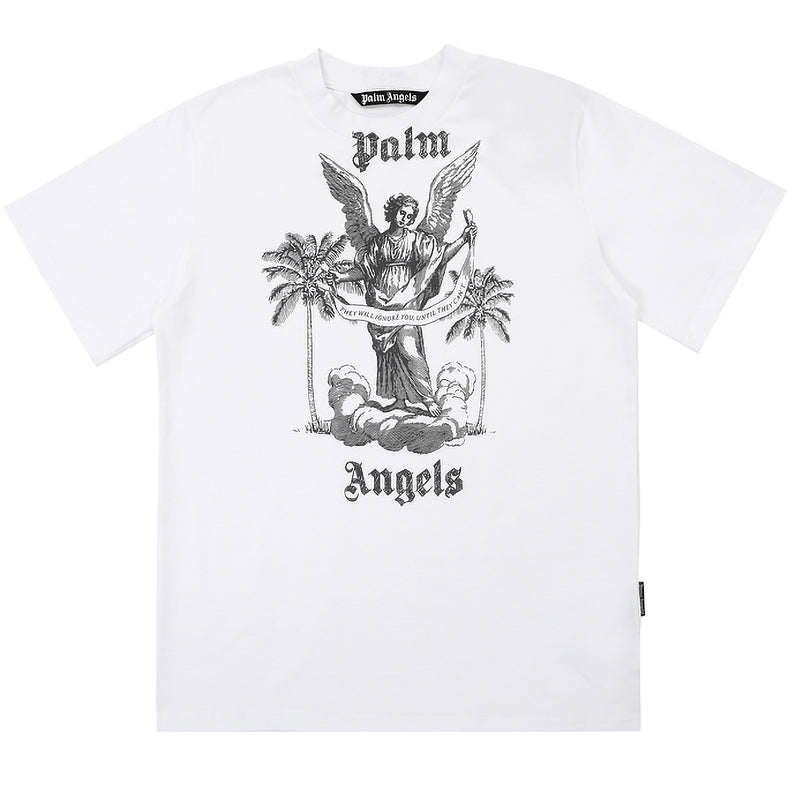 Palm Angels Slogan Print T-Shirt – 100% Cotton