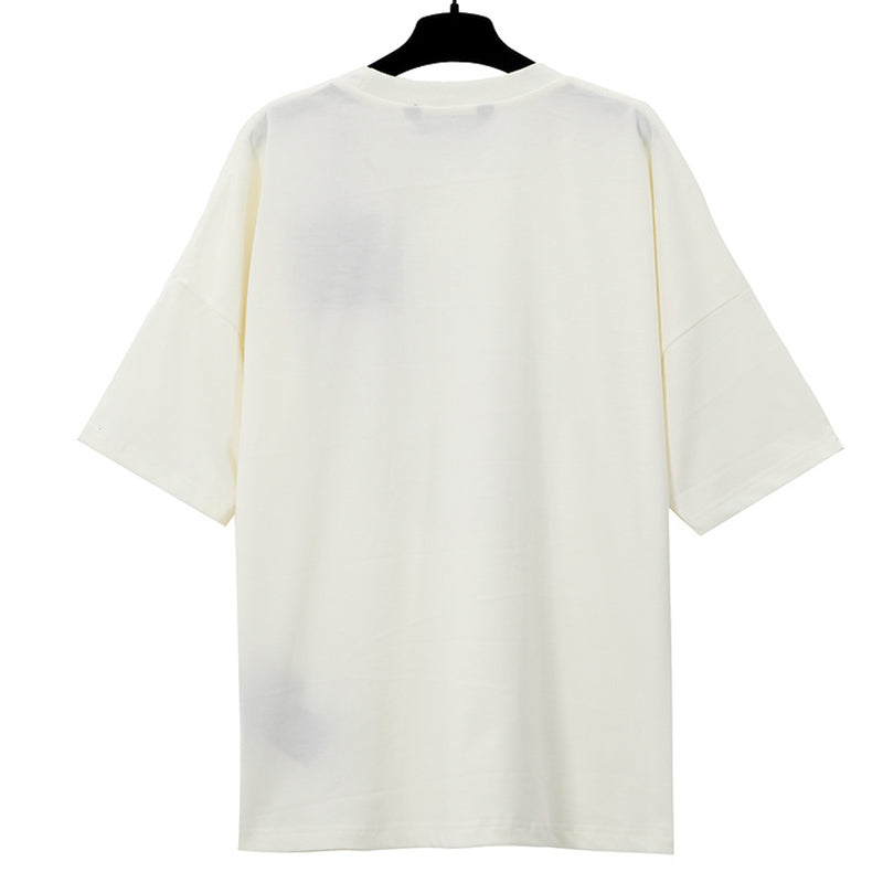 Palm Angels Milano Stud Logo T-Shirt – Off White | 100% Cotton
