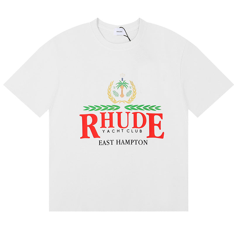 RHUDE East Hampton Crest T-Shirt – Apricot / White / Black