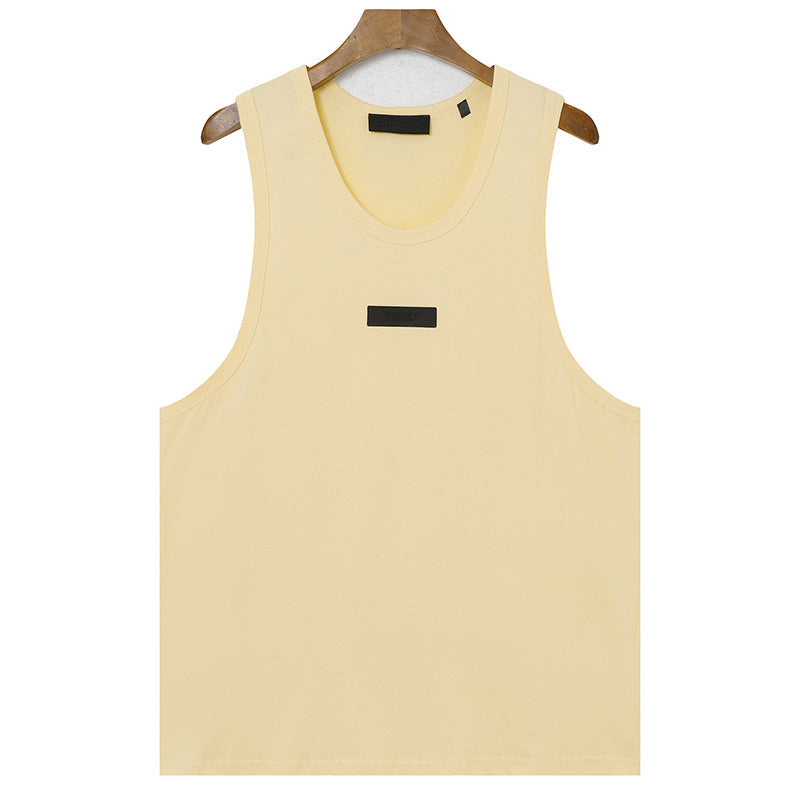 Fear of God Double Line Logo Decoration Sleeveless T-Shirt – Multiple Colors